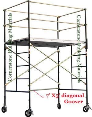 3 Sets of Scaffolding masonry Box frames 5' x 5' x 7' Scaffold CBM1290