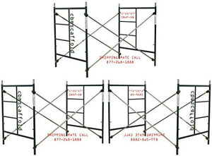 3 Sets of Scaffolding masonry Box frames 5' x 5' x 7' Scaffold CBM1290