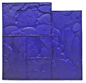 BonWay 12-940 24-Inch by 24-Inch Ashlar Cut Stone Urethane Floppy Mat, Blue