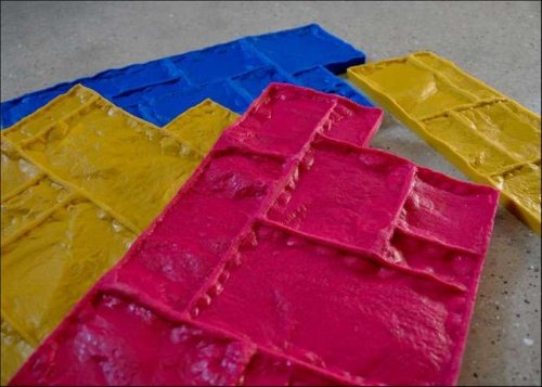 Limestone Block Vertical Concrete Stamps