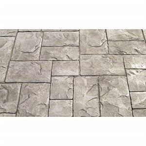 BonWay 12-940 24-Inch by 24-Inch Ashlar Cut Stone Urethane Floppy Mat, Blue