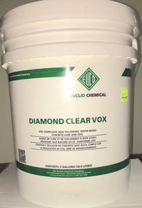 Euclid Diamond Clear Vox, 5 Gal, Water-Based Concrete Cure & Seal