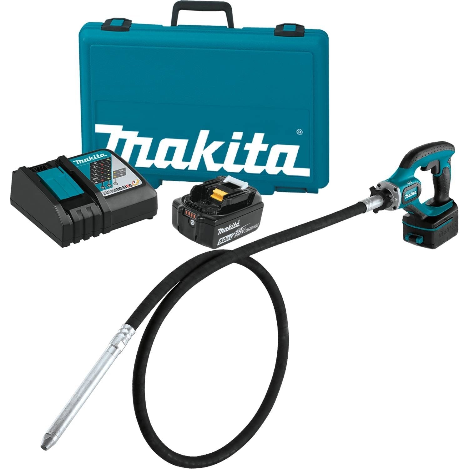 Makita XRV02T 5.0 Ah 18V LXT Lithium-Ion Cordless Concrete Vibra – DM Rentals and Sales