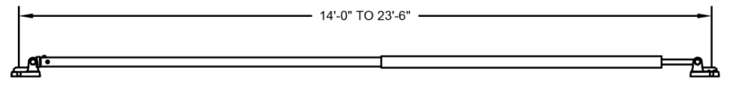 B-4 Wall Brace  14'-23'-0 Adjustment