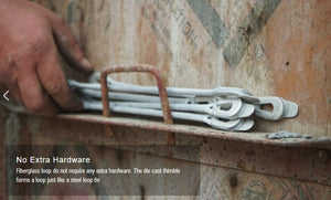 14" Fiberglass Loop Tie - 100 Pieces